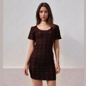 Mudd Scoop Neck Dress Large Women's